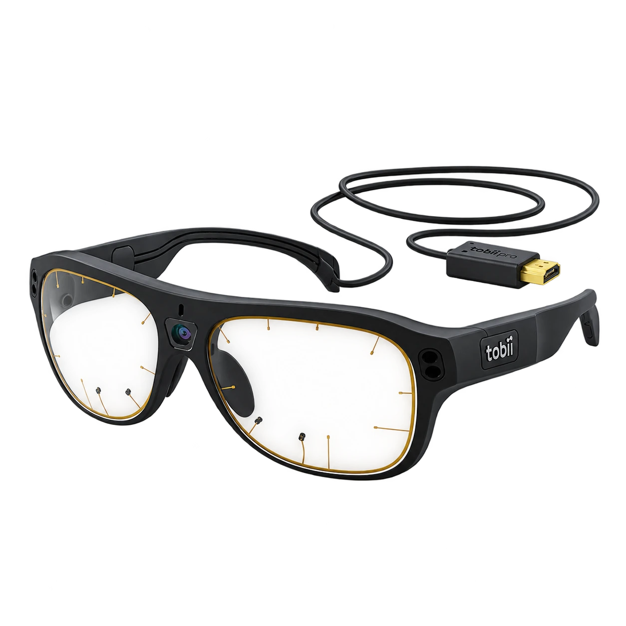 Tobii Pro Glasses 3 sobre fondo transparente